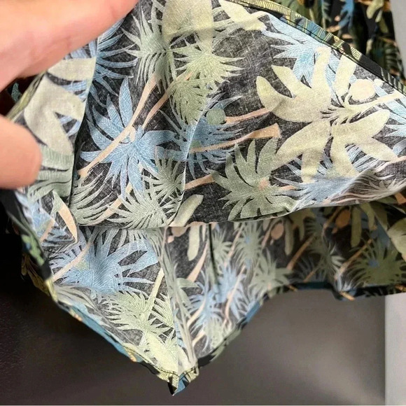 REVOLVE x Petersyn Lily Off the Shoulder Tropical Print Cotton Top Size XS - Picture 8 of 12